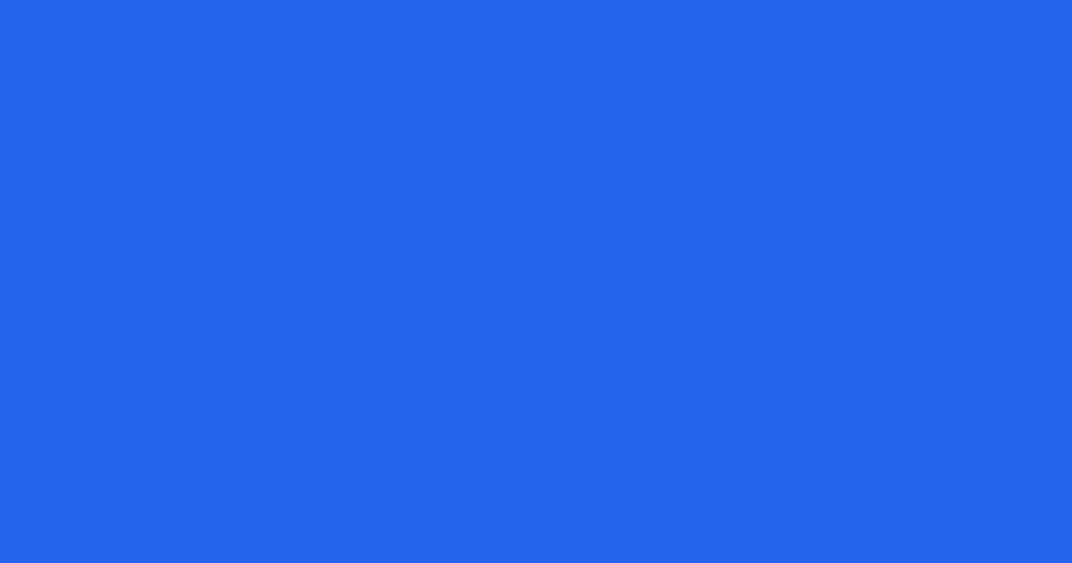 Electric Blue color swatch #2563EB