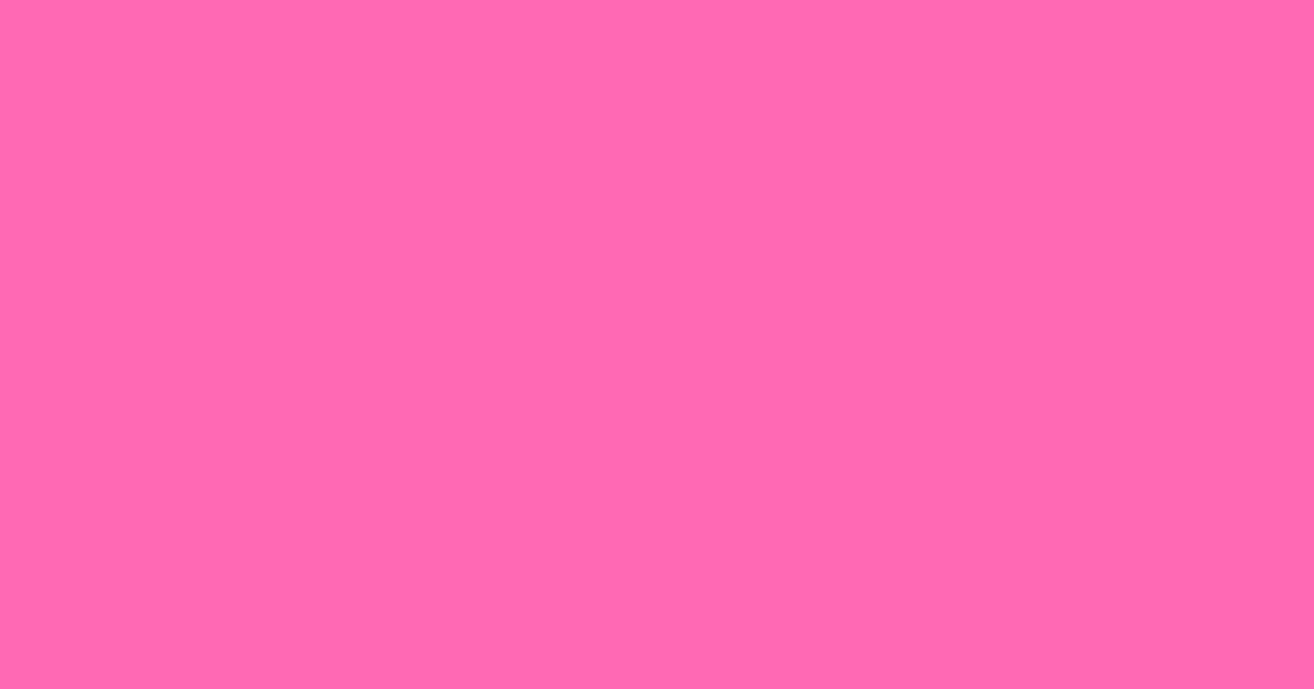 Hot Pink color swatch #FF69B4
