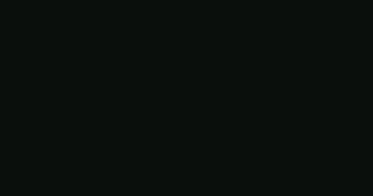 Near Black color swatch #0A0F0C