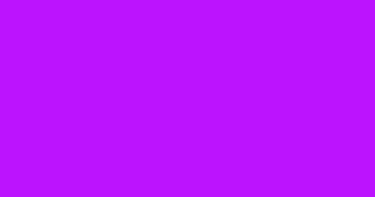 Neon Purple color swatch #BC13FE