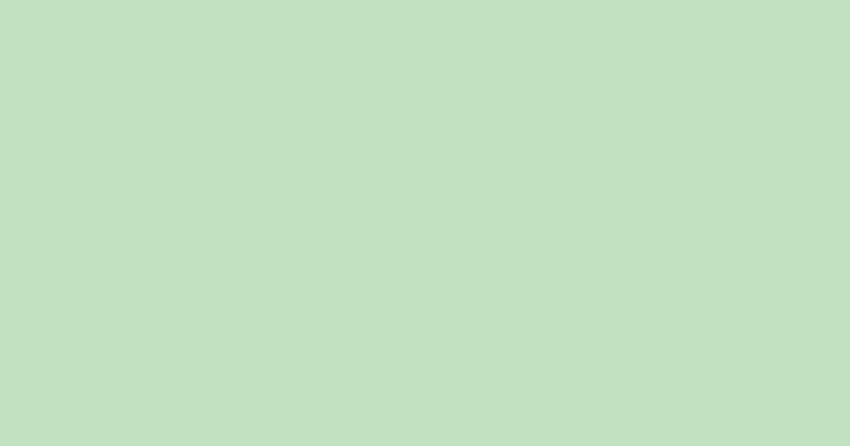 Pastel Green color swatch #C1E1C1