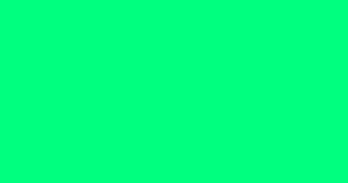 Spring Green color swatch #00FF7F