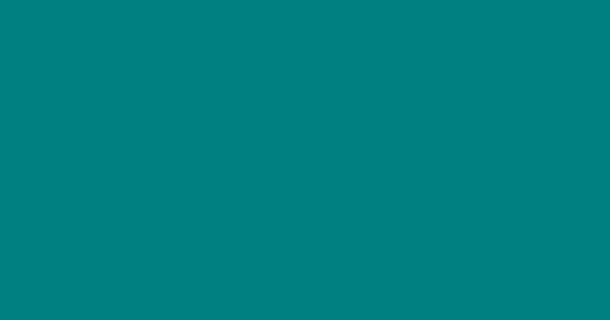 Teal color swatch #008080